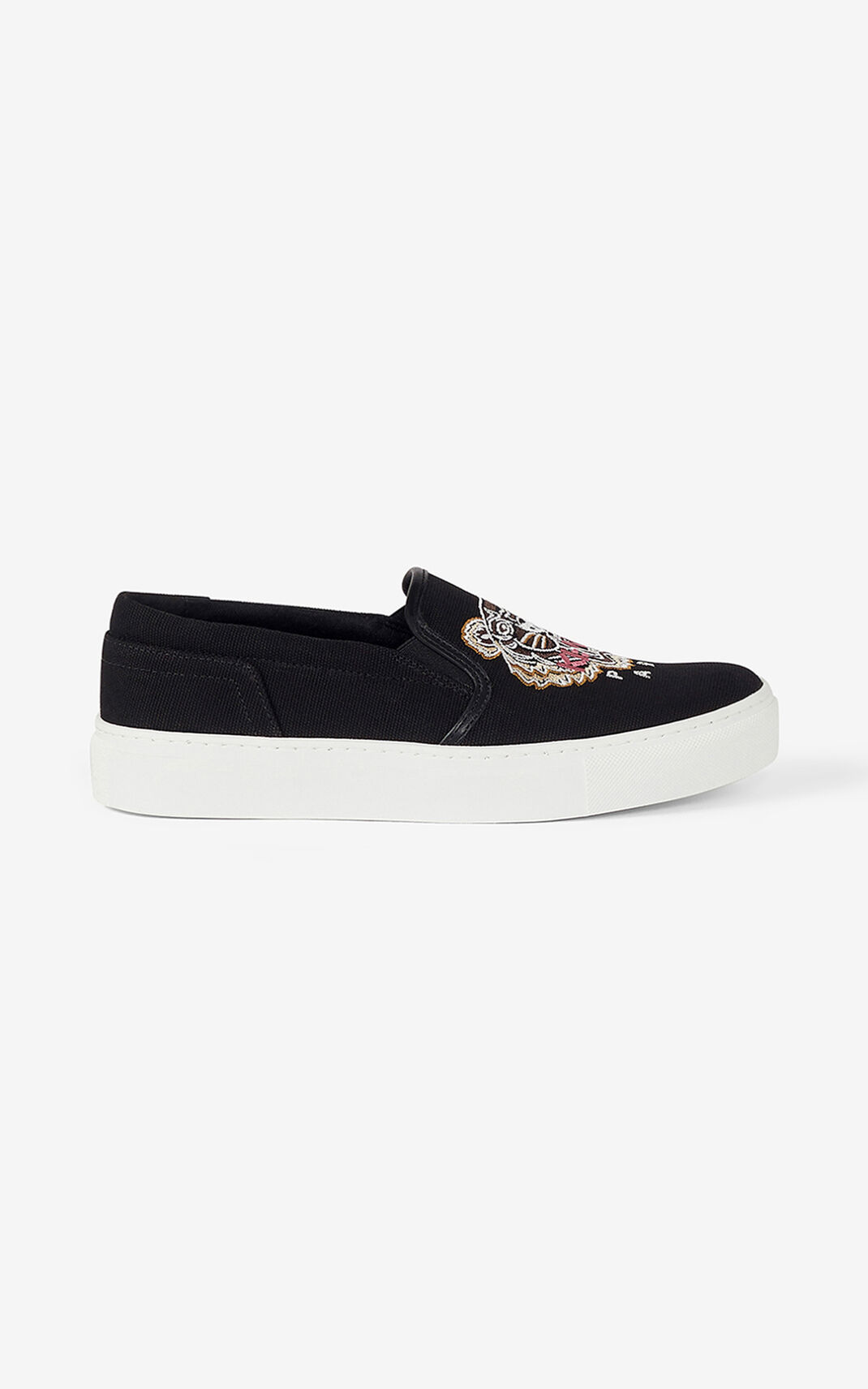 Kenzo K Skate Tiger slip on Sneakers Dame - Sort DK-888486